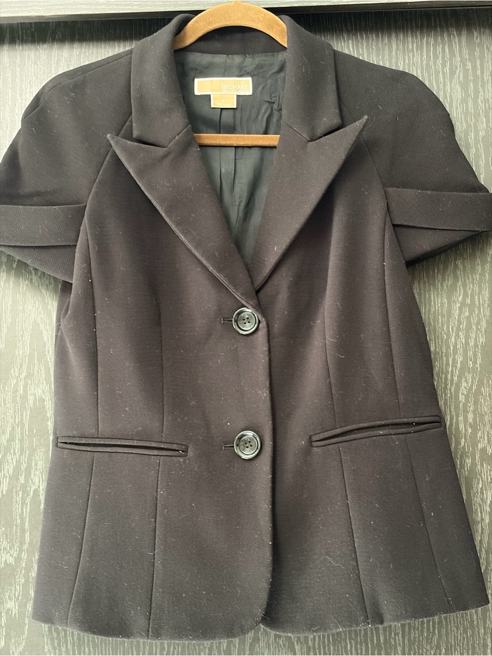 Michael Kors Black Blazer with short sleeve